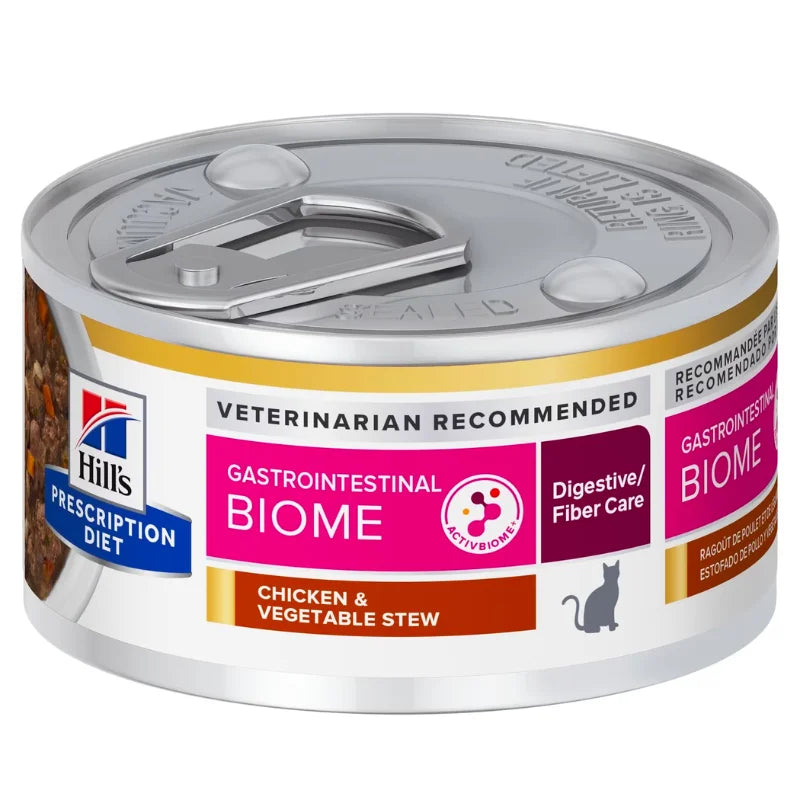HILL'S-FELINE GI Biome DIGESTIVE CARE WITH WITH "CHICKEN & VEGETABLE STEW" CANNED 2.9OZ / 貓用健康腸菌叢配方(雞肉燉蔬菜味)2.9安士