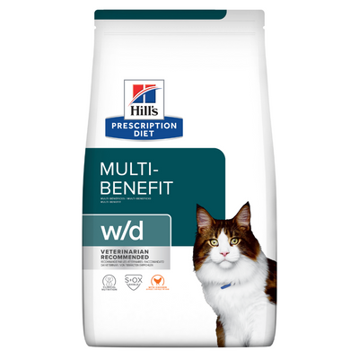 HILL'S - FELINE W/D MULTI-BENEFIT (DIGESTIVE/WEIGHT/GLUCOSE MANAGEMENT) / 貓用多重管理消化及體重及血糖管理獸醫配方 8.5磅