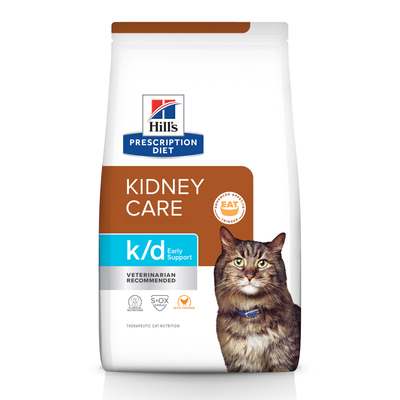 HILL'S-FELINE K/D "EARLY SUPPORT" WITH "CHICKEN" 4lbs / 貓用早期支援腎臟配方(雞肉味) 4磅