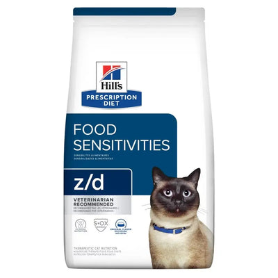 HILL'S-FELINE Z/D SKIN/FOOD SENSITIVITIES 4lbs / 貓用皮膚及食物低過敏原配方4磅