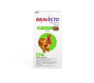 Bravecto Chews For Dogs 10-20kg (Green)