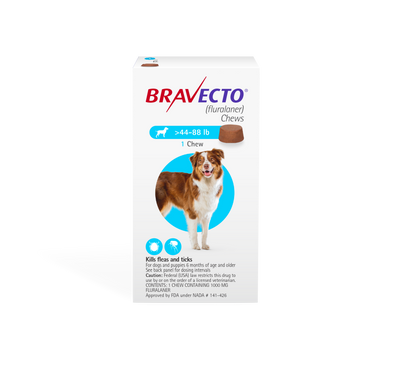 Bravecto Chews For Dogs 20-40kg (Blue)