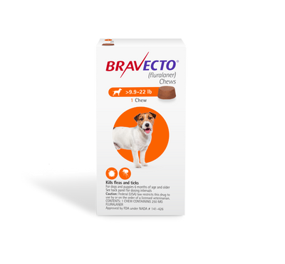 Bravecto Chews For Dogs 4.5-10kg (Orange)