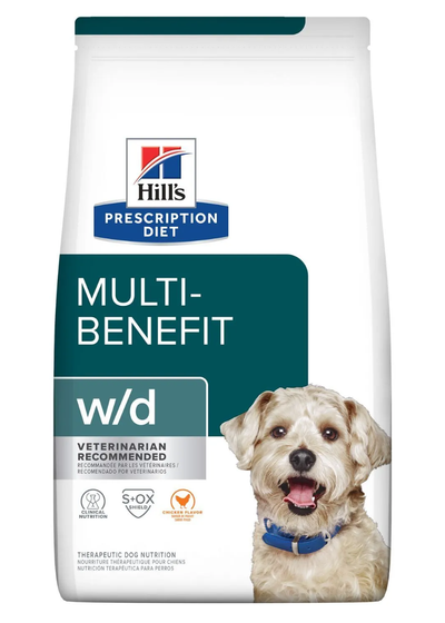 HILL'S - CANINE W/D MULTI-BENEFIT (DIGESTIVE/WEIGHT/GLUCOSE MANAGEMENT) / 犬用多重管理消化及體重及血糖管理獸醫配方