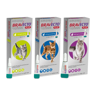 Bravecto Spot-On Solution For Cats 2.6-6.25kg (Blue)