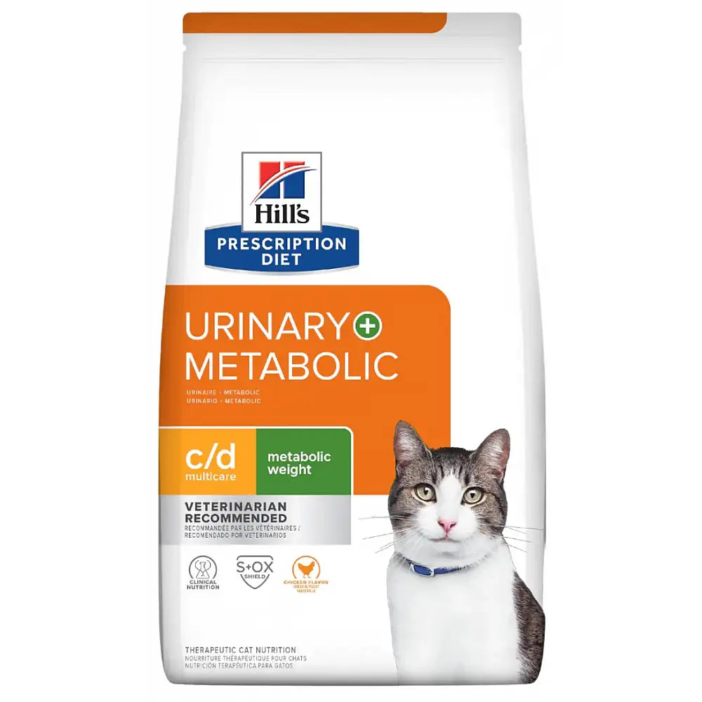 HILL'S - FELINE C/D + METABOLIC (URINARY CARE + WEIGHT CARE) 6.35LBS / 貓用體重管理及泌尿系統護理配方 6.35磅