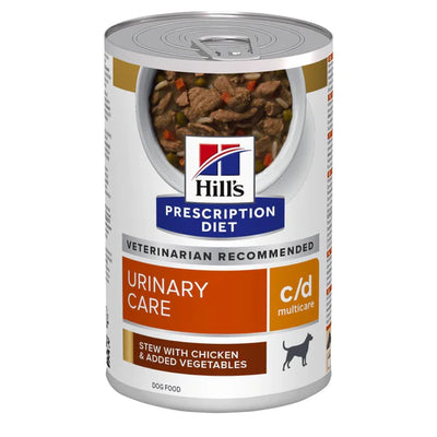 HILL'S - CANINE C/D MULTICARE URINARY CARE WITH "CHICKEN & VEGETABLE STEW" CANNED 13OZ / 犬用泌尿道護理配方罐頭（蔬菜燉雞肉）12.5安士