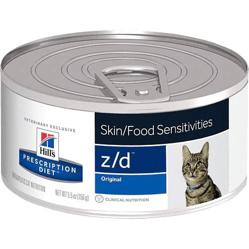 HILL'S - FELINE Z/D FOOD SENSITIVITIES CANNED 5.5OZ / 貓用防過敏配方罐頭 5.5安士