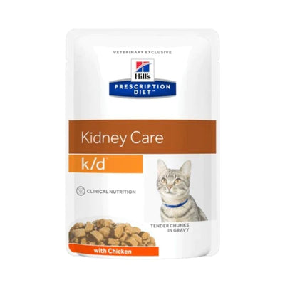 HILL'S - FELINE K/D KIDNEY CARE POUCH WITH "CHICKEN" 85G / 貓用腎臟護理濕糧（雞肉味）85克