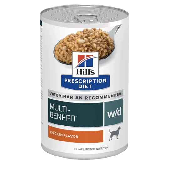 HILL'S - CANINE W/D MULTI-BENEFIT (DIGESTIVE/WEIGHT/GLUCOSE MANAGEMENT) CANNED 13OZ / 犬用多重管理消化及體重及血糖管理獸醫配方罐頭13安士