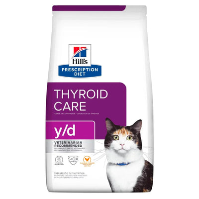 HILL'S - FELINE Y/D THYROID CARE 4LBS / 貓用甲狀腺健康配方4磅