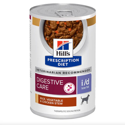 HILL'S - CANINE I/D (LOW FAT) DIGESTIVE CARE "CHICKEN & VEGETABLE STEW" CANNED 12.5OZ / 犬用低脂消化系統護理配方罐頭（雞肉及蔬菜燉肉） 12.5安士