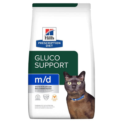 HILL'S - FELINE M/D GLUCOSUPPORT WITH "CHICKEN" 4LBS / 貓用減重及糖尿病胰島素控制配方 4磅