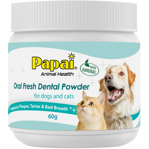 Papai 巴派 海藻深層潔牙粉 60g  Oral Fresh Dental Powder for Dogs & Cats 原味 [貓狗適用]