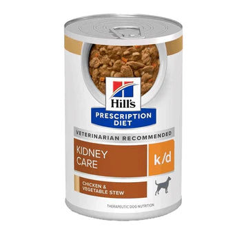 HILL'S - CANINE K/D KIDNEY CARE WITH "CHICKEN & VEGETABLE" STEW CANNED 12.5OZ / 犬用腎臟護理配方罐頭（雞肉燉蔬菜味）12.5安士