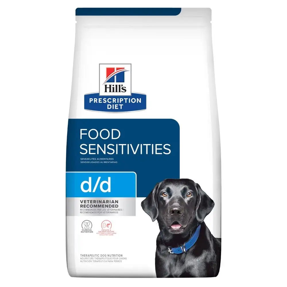 HILL'S - CANINE D/D SKIN SENSITIVITIES "POTATO & SALMON FORMULA" 8LBS / 犬用食物及皮膚敏感護理配方（馬鈴薯及三文魚味）8磅