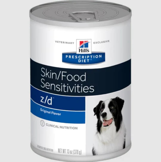 HILL'S - CANINE Z/D SKIN/FOOD SENSITIVITIES CANNED 13OZ / 狗皮膚及食物低過敏原味罐頭 13安士